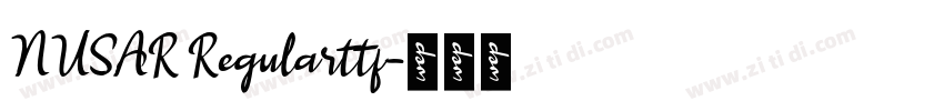 NUSAR Regularttf字体转换